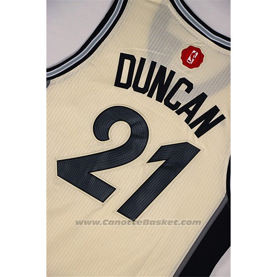 Maglia Natale 2015 San Antonio Spurs Tim Duncan #21 Bianco